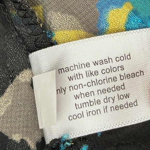 Lane Bryant Black Floral Blouse - Picture 6 of 8